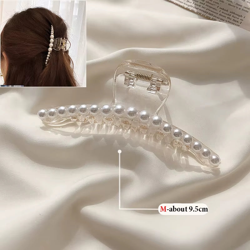 Simple Metal Hollow Out Geometric Hair Claw Ladies Elegant Hair Accessories Cross Crab Bath Clip for Women Fashion Girl Headwear