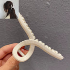 Simple Metal Hollow Out Geometric Hair Claw Ladies Elegant Hair Accessories Cross Crab Bath Clip for Women Fashion Girl Headwear