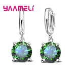 Real 925 Pure Sterling Silver Plated Dangle Earrings