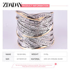 925 Sterling Silver Braided Finger Ring for Women