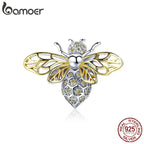 925 Sterling Silver Crystal Bee Beads Charms