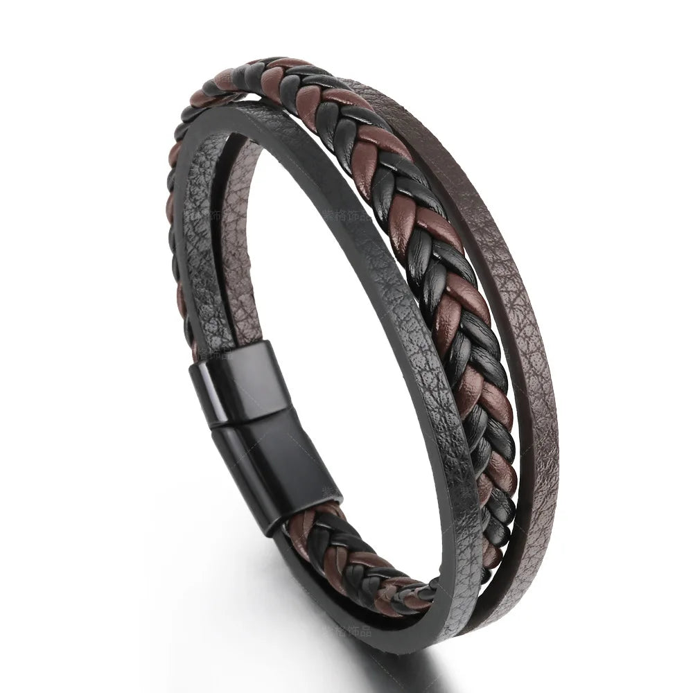 Trendy Leather Bracelets for Men