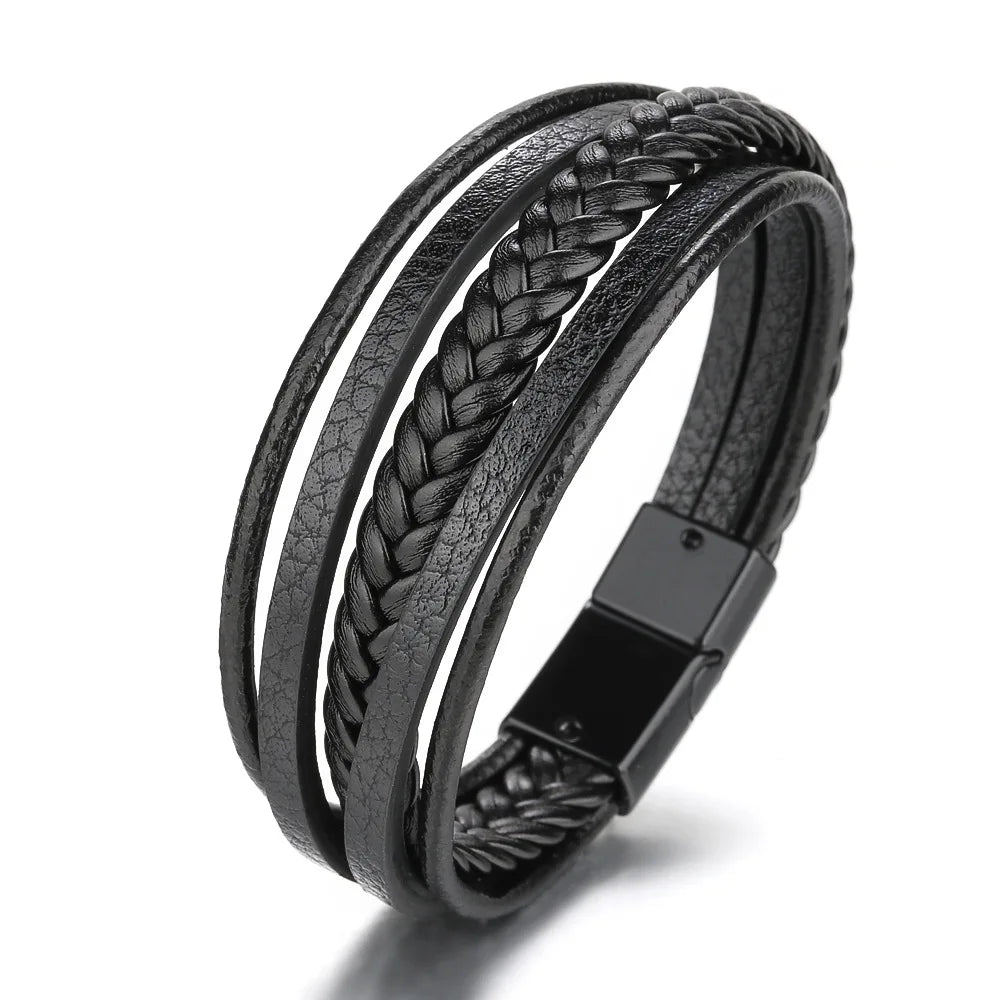 Trendy Leather Bracelets for Men