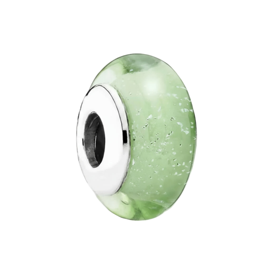 Colored Flower Leaf Cosmic Rainbow Murano Glass Charms Beads