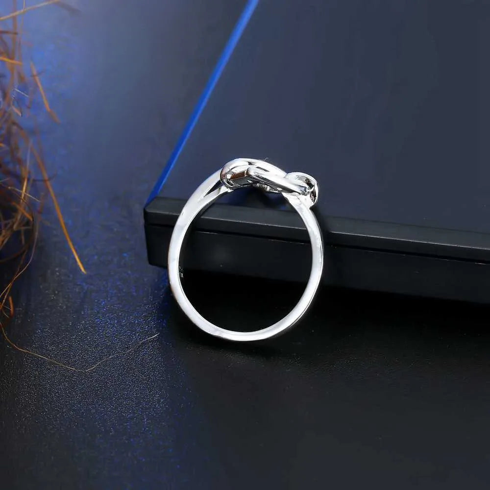 Love Heart with Spiral 925 Sterling Silver Color Rings