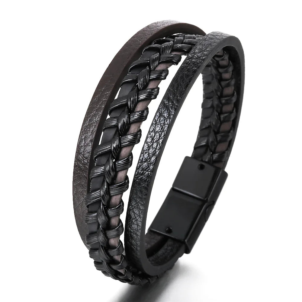 Trendy Leather Bracelets for Men