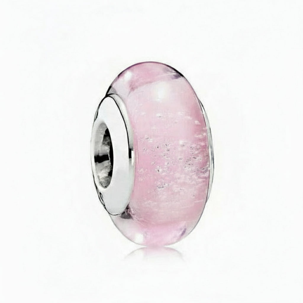 Colored Flower Leaf Cosmic Rainbow Murano Glass Charms Beads