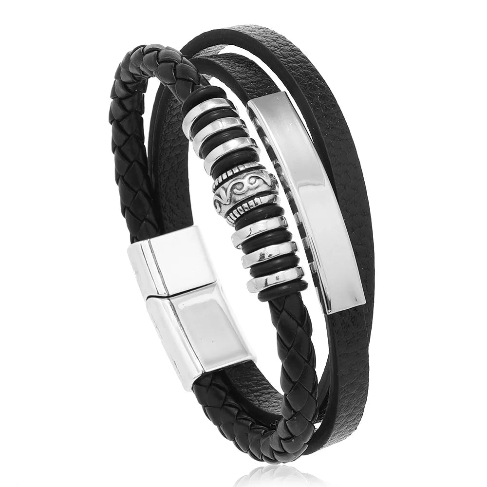 Trendy Leather Bracelets for Men