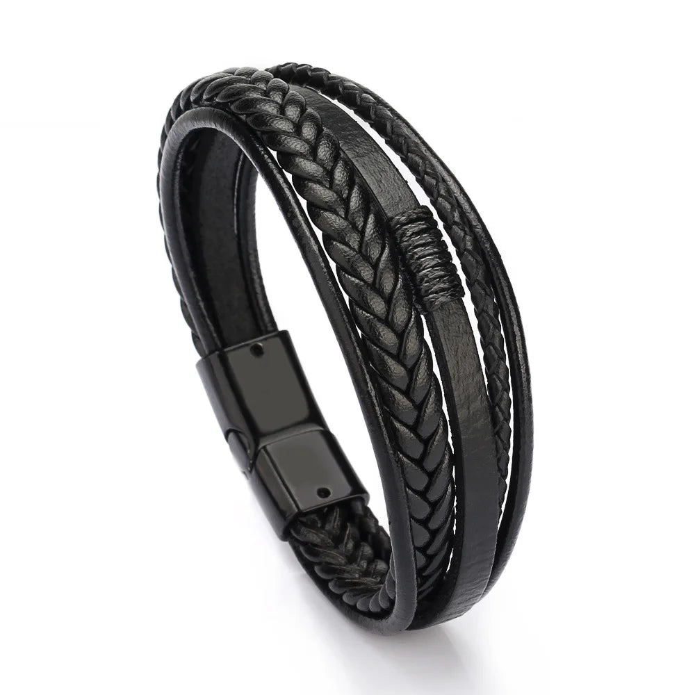 Trendy Leather Bracelets for Men