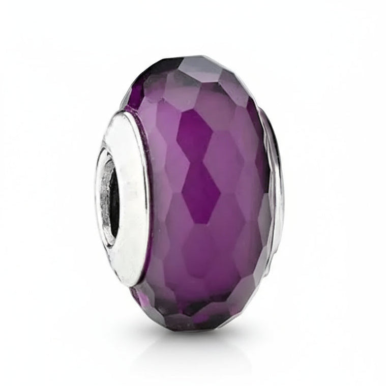 Colored Flower Leaf Cosmic Rainbow Murano Glass Charms Beads