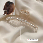 Simple Metal Hollow Out Geometric Hair Claw Ladies Elegant Hair Accessories Cross Crab Bath Clip for Women Fashion Girl Headwear