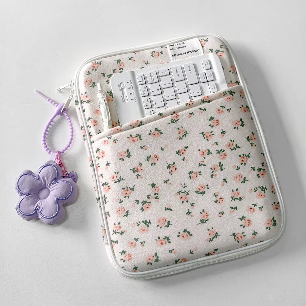 Laptop Protective Case Compatible with HP MI Macbook 11 13-14 Inch Shockproof Plush Laptop Bag, Portable Tablet Protective Bag