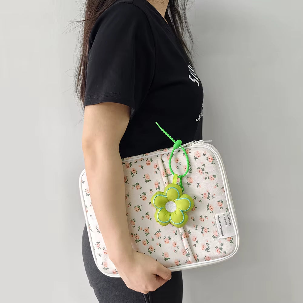 Laptop Protective Case Compatible with HP MI Macbook 11 13-14 Inch Shockproof Plush Laptop Bag, Portable Tablet Protective Bag