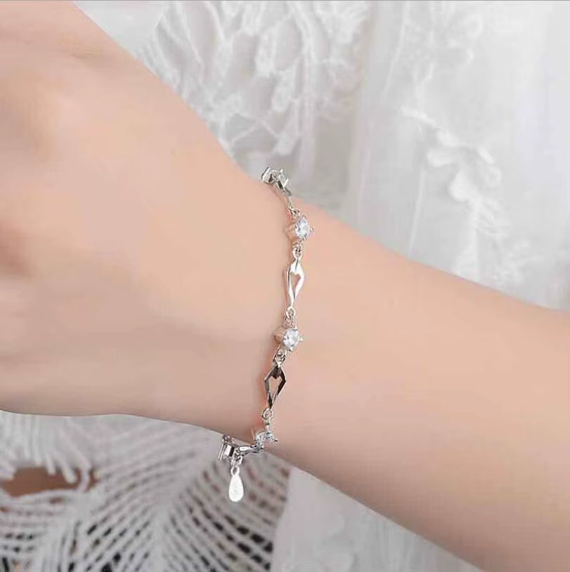Silver 925 Jewelry Bracelets for Women 